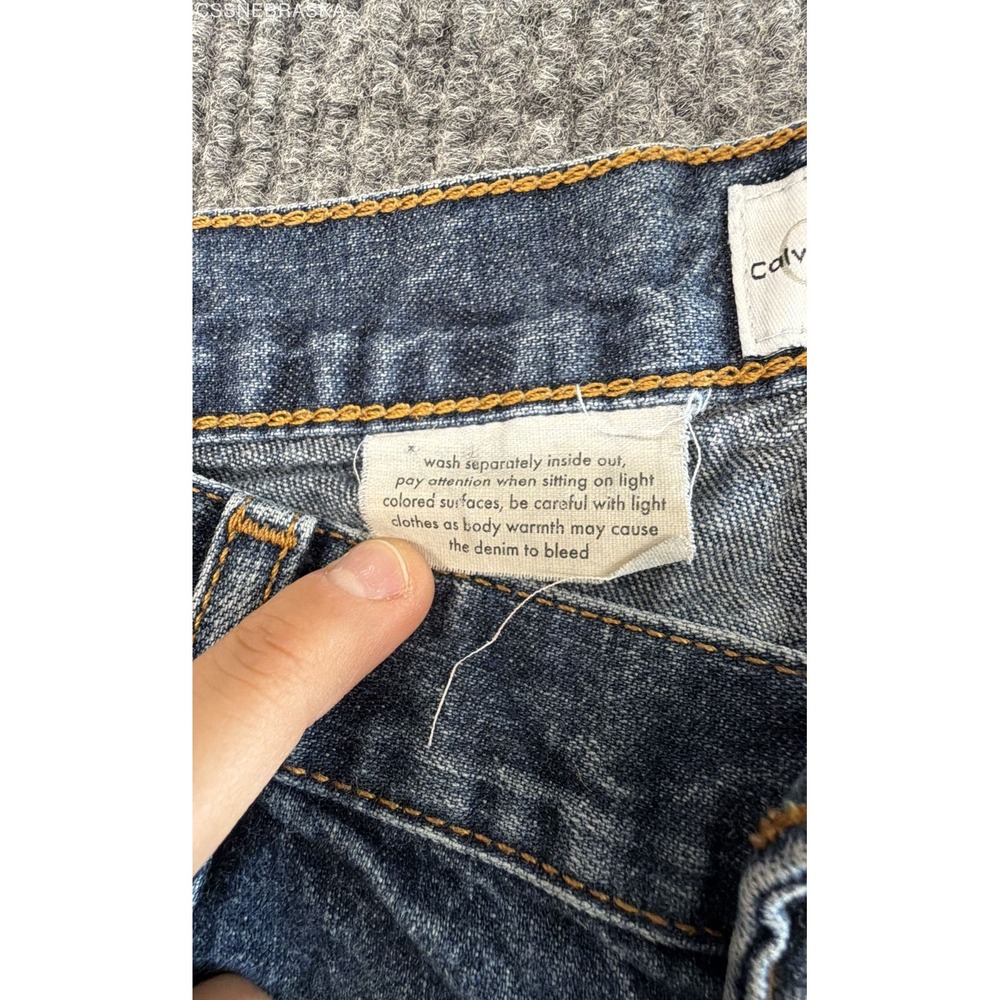 Vintage Y2K Calvin Klein Women's Rinse Wash Flare Jeans 100% Cotton Sz 11 x 31 - Picture 7 of 12